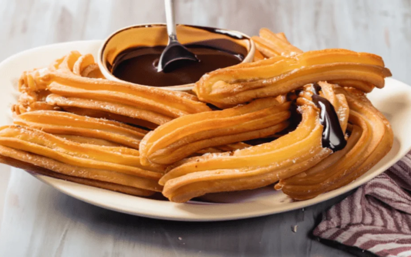 Spanske churros med chokolade